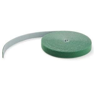 StarTech.com 25ft Hook and Loop Roll - Cut-to-Size Reusable Cable Ties - Bulk Industrial Wire Fastener Tape /Adjustable Fabric Wraps Green / Resuable Self Gripping Cable Management Straps (HKLP25GN)