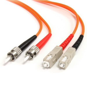 Startech 3 m ST to SC Fibre Optic Cable