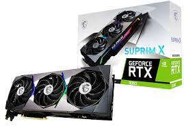 MSI RTX 3080 SUPRIM X 10G LHR graphics card NVIDIA GeForce RTX 3080 10 GB GDDR6X Graphics Card