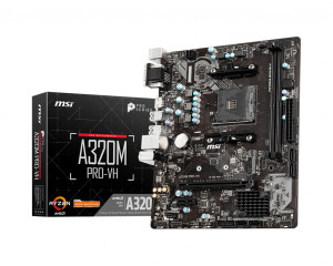 MSI Socket AM4 AMD A320 2 DIMM Memory Slots micro ATX Motherboard