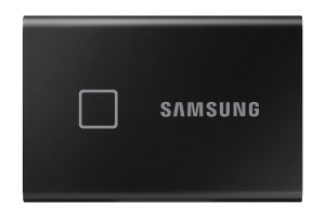 Samsung Portable SSD T7 Touch 2TB - Black 2000 GB USB Type-C Black Portable SSD