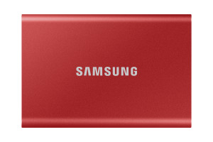 Samsung Portable SSD T7 2000 GB USB Type-C 256-bit AES Red Portable SSD