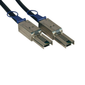 Tripp Lite S524-01M External SAS Cable, 4 Lane - mini-SAS (SFF-8088) to mini-SAS (SFF-8088), 1M (3.28 ft.) 1 m Black SAS Cable