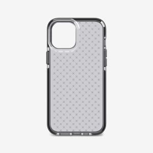 Tech 21 EvoCheck for iPhone 12 Pro Max - Smokey/Black iPhone 12 Pro Max Black, Translucent Mobile Phone Case