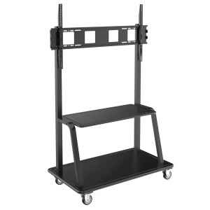 Tripp Lite DMCS60105XXDD Heavy-Duty Rolling TV Cart for 60? to 105? Flat-Screen Displays, Locking Casters, Black