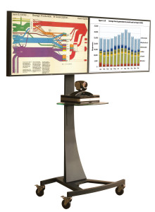 Unicol AXC15T51 signage display mount 144.8 cm (57") Black