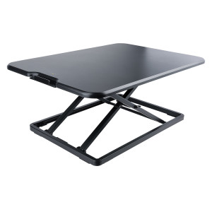 StarTech.com Standing Desk Converter for Laptop - Up to 8kg/17.6lb - Height Adjustable Laptop Riser - Table-Top Stand-Up Desk Converter for Home