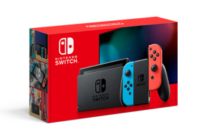 Nintendo Switch+Yoshi's Crafted World 32 GB Blue, Grey, Red Game Console